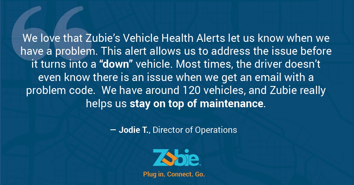 zubie vehicle alert testimonial